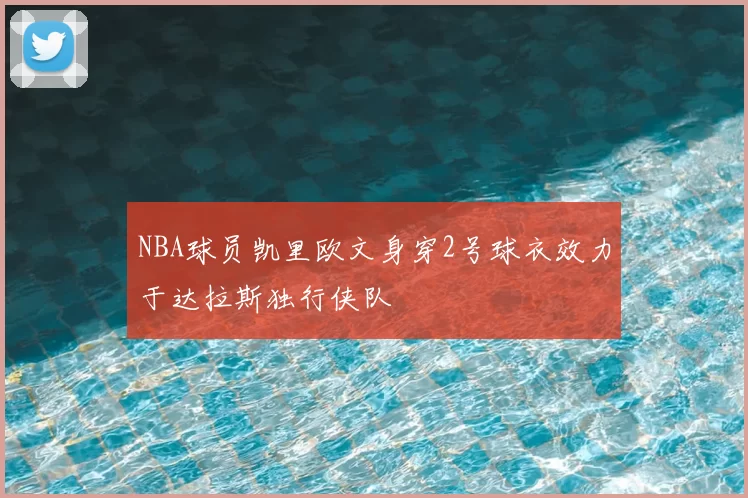 NBA球员凯里欧文身穿2号球衣效力于达拉斯独行侠队