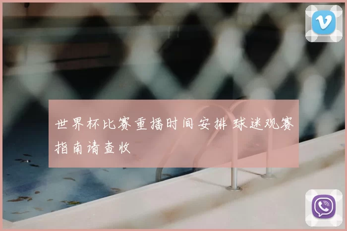 世界杯比赛重播时间安排 球迷观赛指南请查收